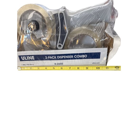 Uline 2-Pack Shipping Tape Plus Top Gun Dispenser Combo H-2650 - Picture 4 of 5